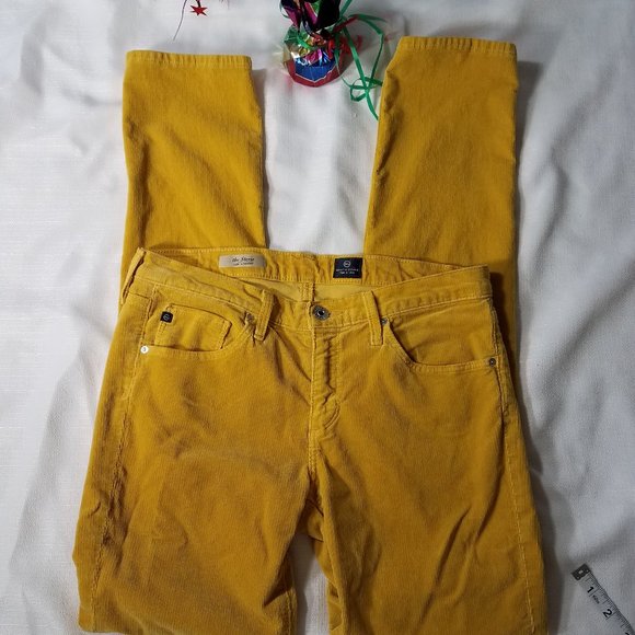 Ag Adriano Goldschmied Denim - AG Adriano Golschmied The Stevie 29R Golden yellow